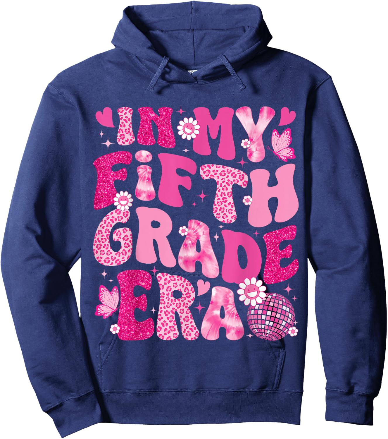 In My Fifth Grade Era Teachers Women Back To School Girls Hoodie - Hoodie | Navy
