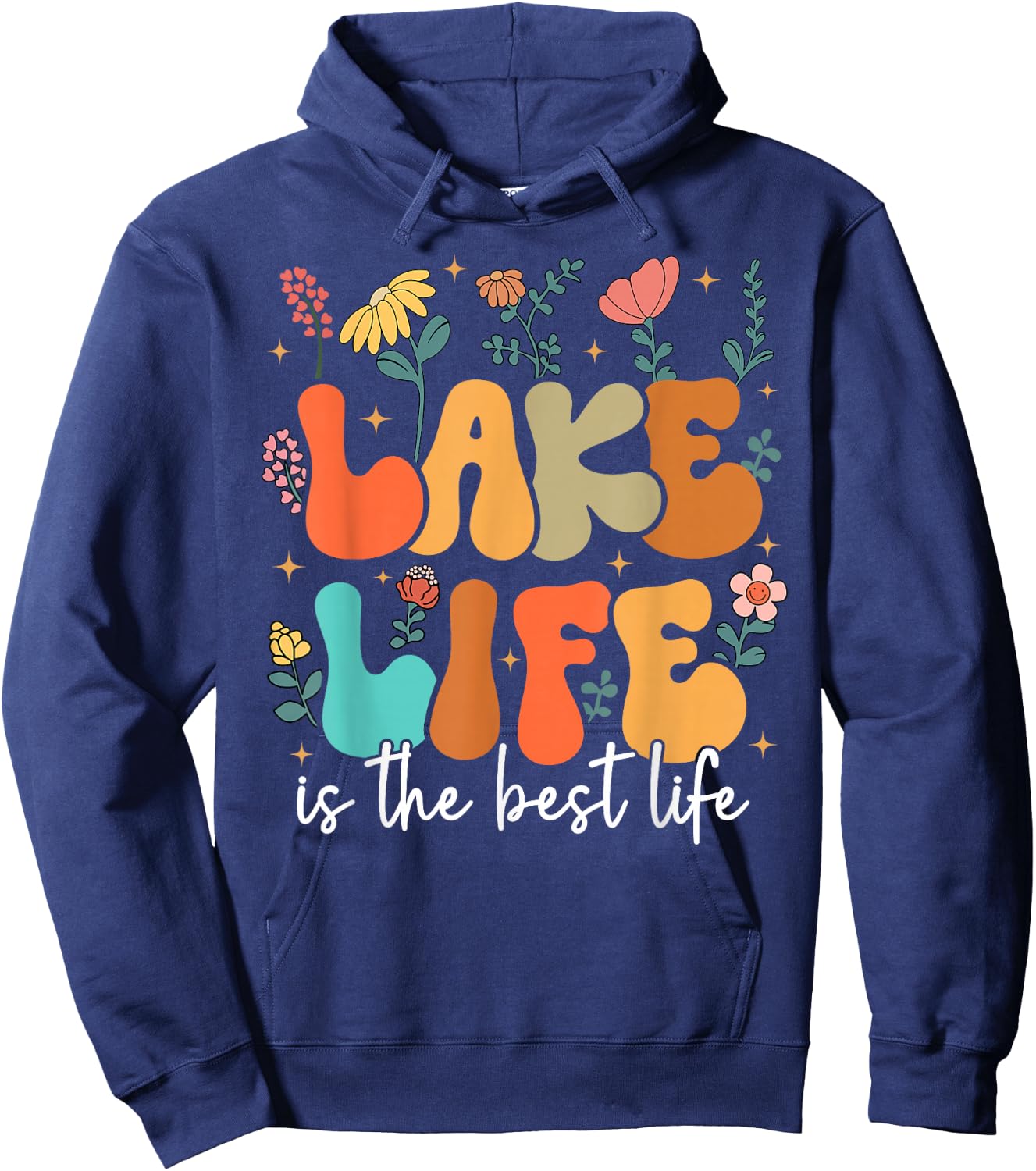 Lake Life Is The Best Life Lake Vibes Summer Vacation Hoodie - Hoodie | Navy