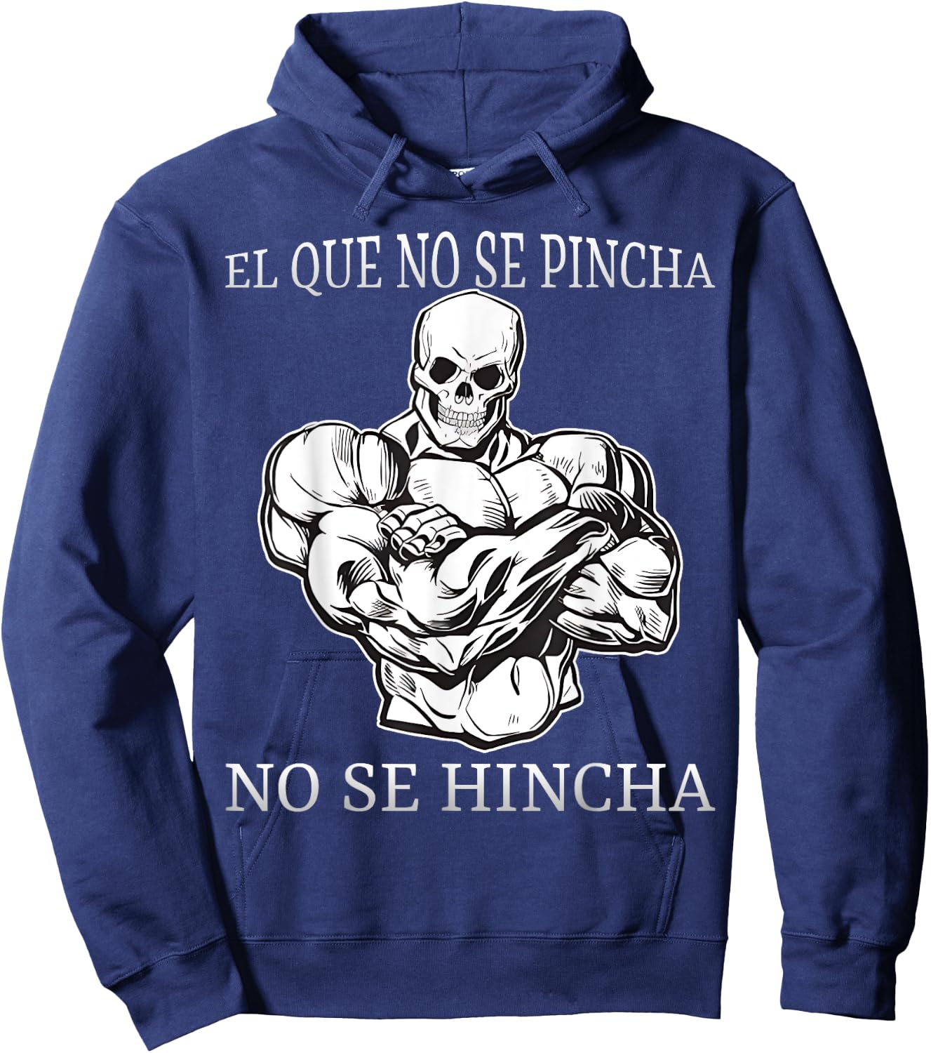 El que no se pincha no se hincha calacas chidas gym Hoodie - Hoodie | Navy