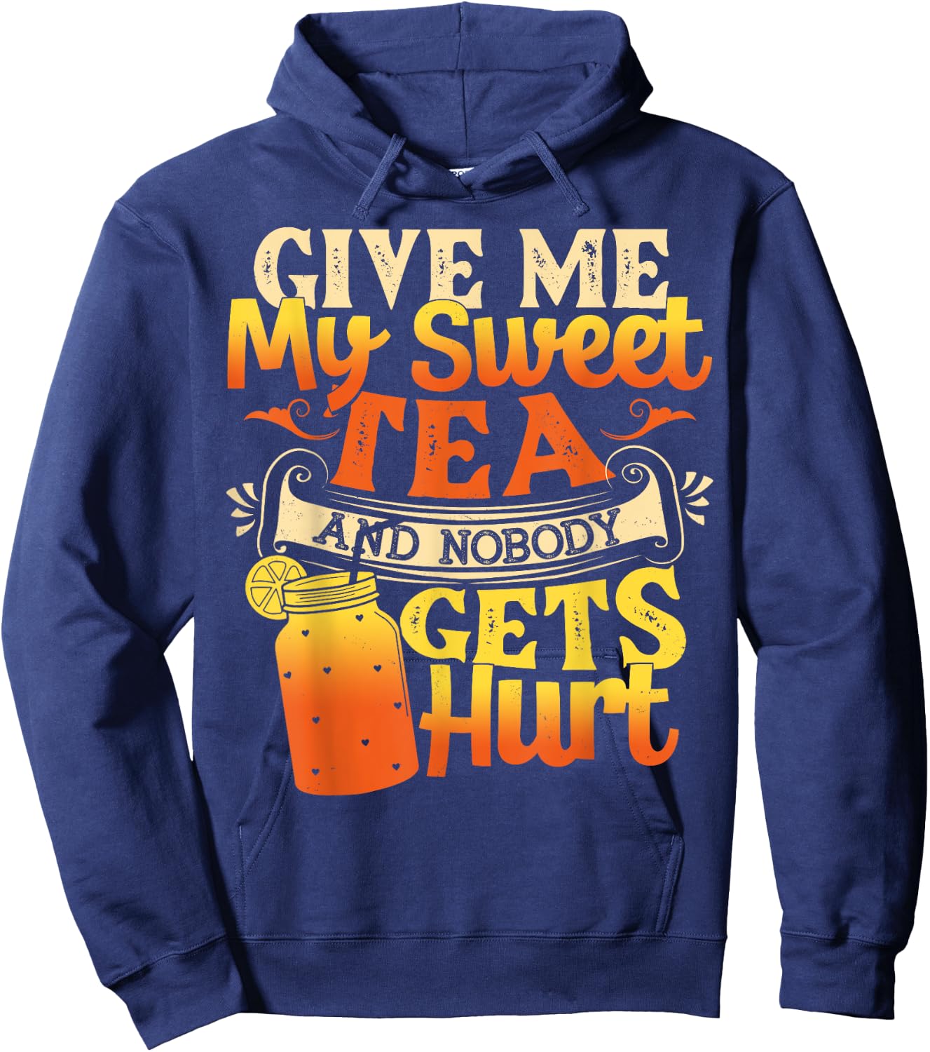 Funny Sweet Tea - I Love Sweet Tea Cute Sweet Tea Drink Hoodie - Hoodie | Navy