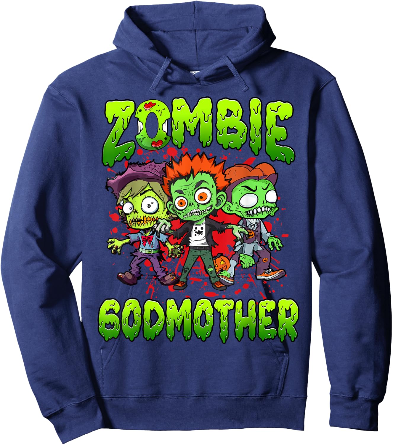 Zombie Godmother Halloween Costume Family Matching Hoodie - Hoodie | Navy