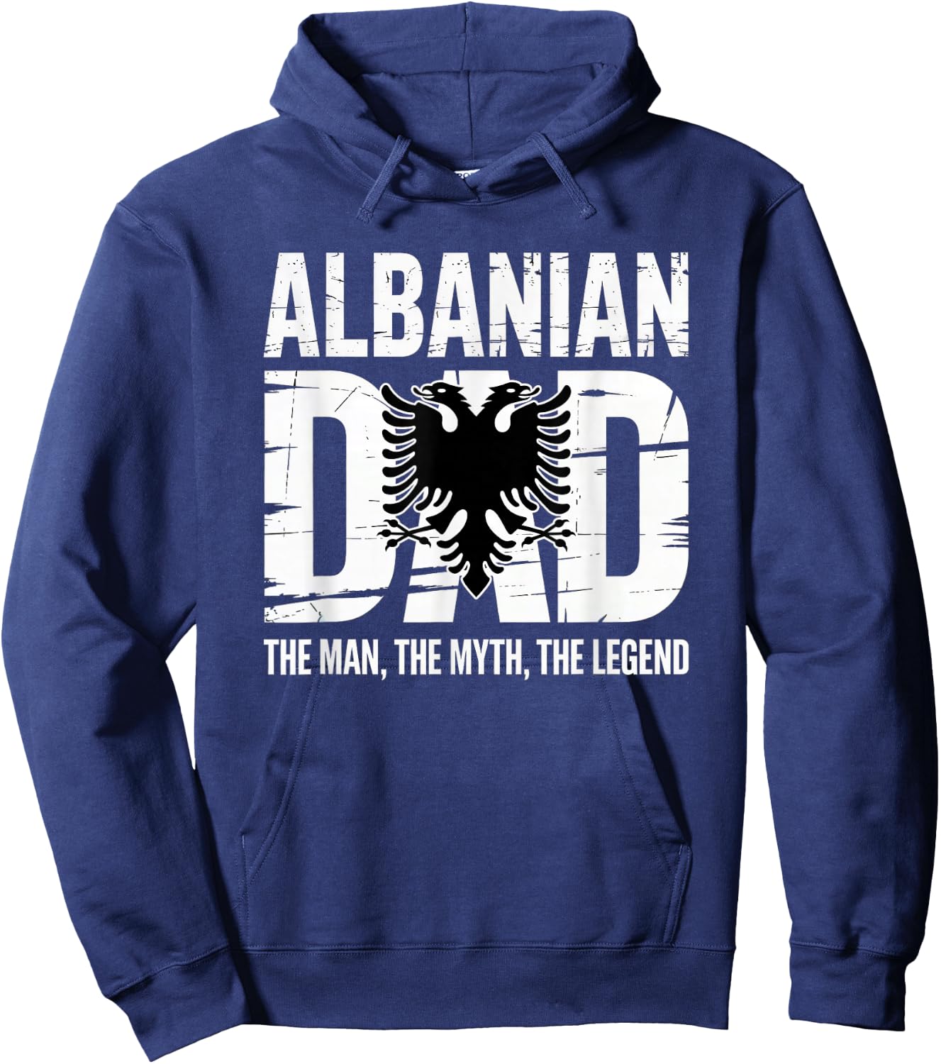Albanian Father's day Skenderbeg Albania proud Albanian Dad Hoodie - Hoodie | Navy