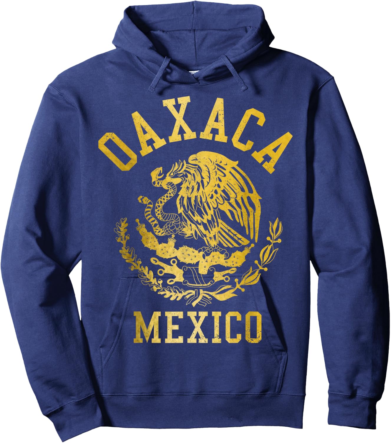 Oaxaca Mexico Pride Mexican Flag Vintage Hoodie - Hoodie | Navy