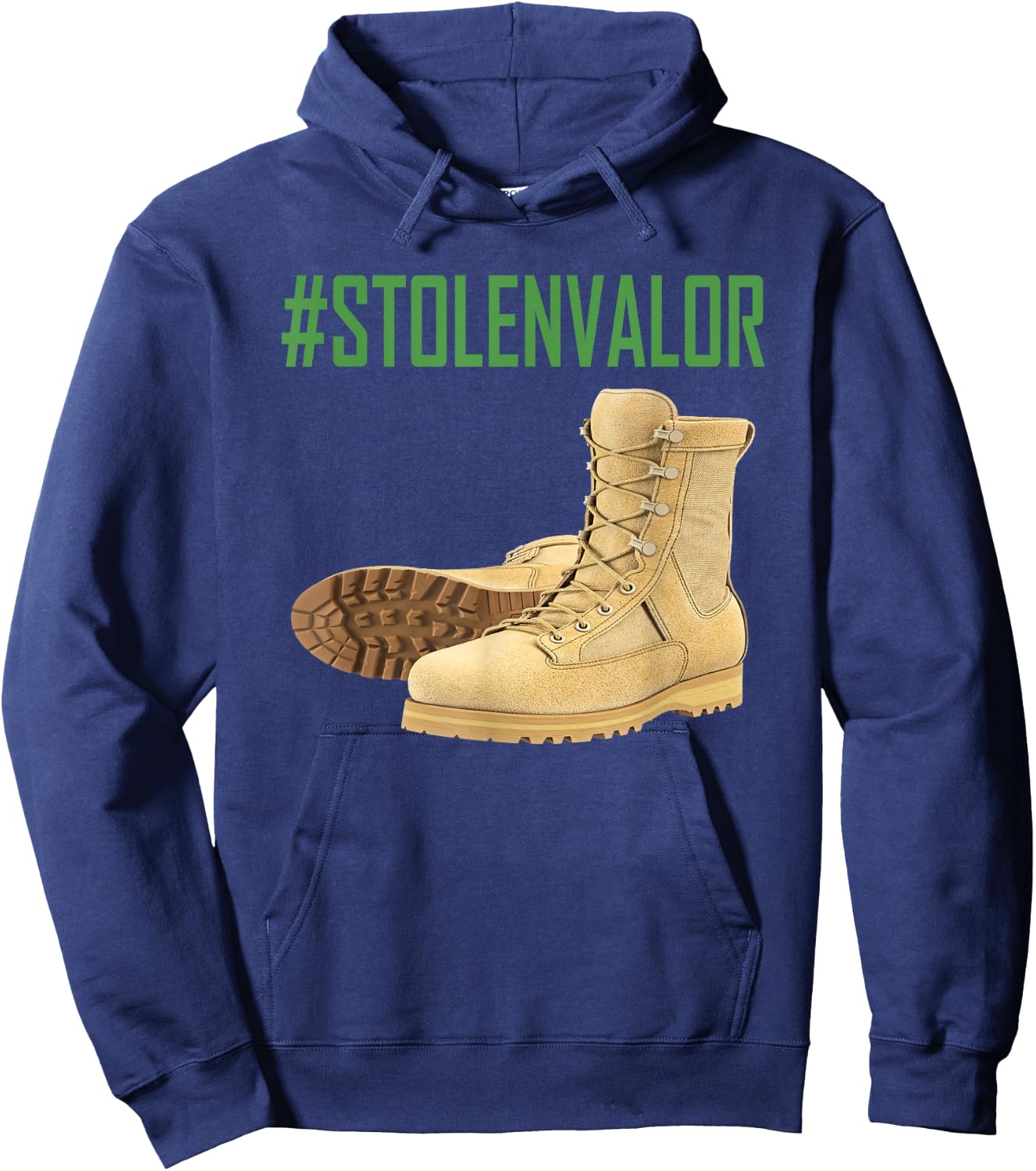 Stolen Valor Military Political Hashtag Shirt ,Women Hoodie - Hoodie | Navy