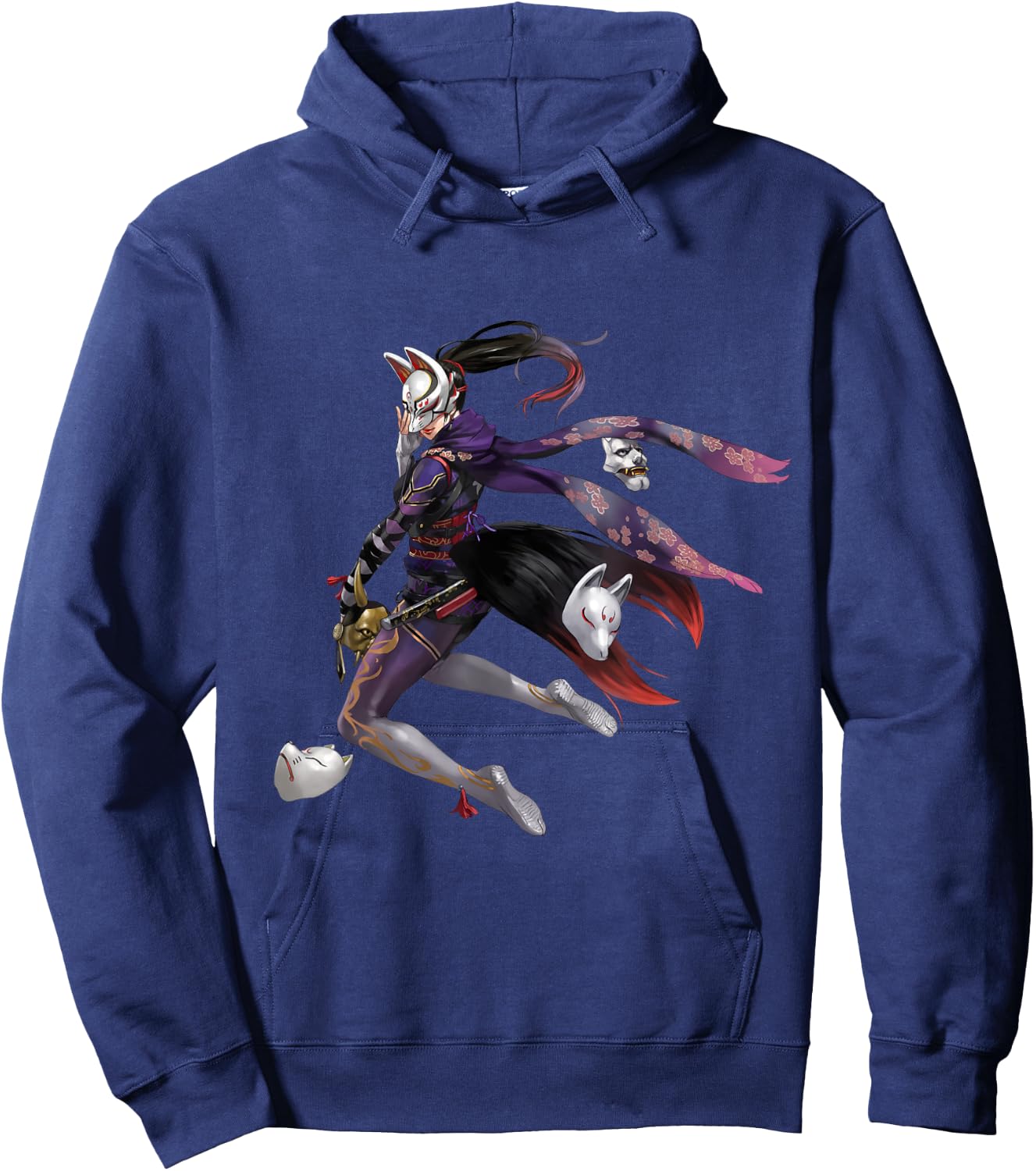 Bandai Namco Entertainment Inc. TEKKEN7 KUNIMITSU 003 , Small, Black Hoodie - Hoodie | Navy