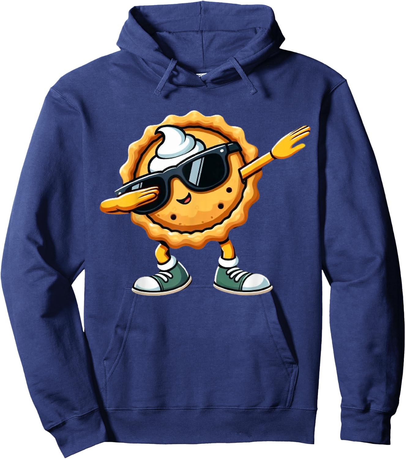Dabbing Pumpkin Pie Thanksgiving Day Funny Boys Kids Dab Hoodie - Hoodie | Navy
