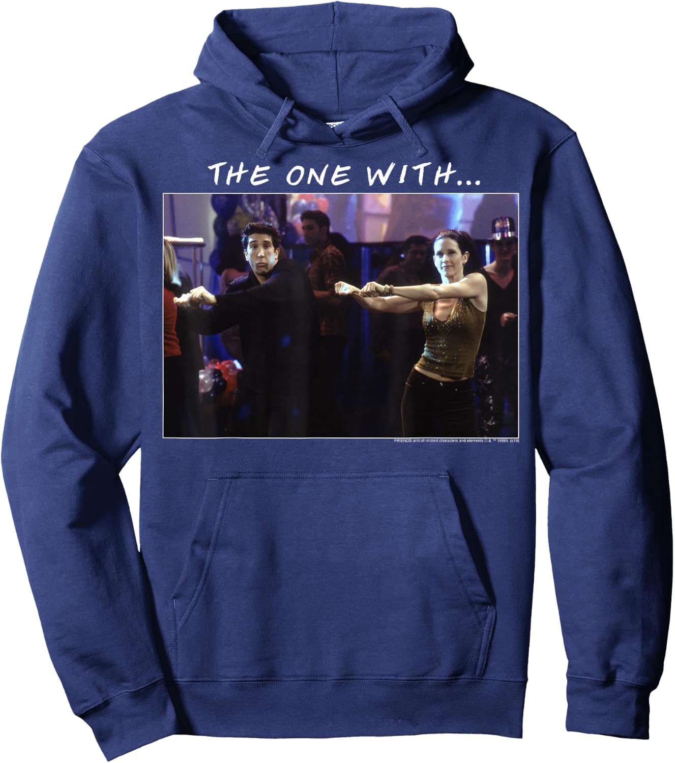 Friends The One With Ross & Monica Dancing Hoodie - Hoodie | Navy