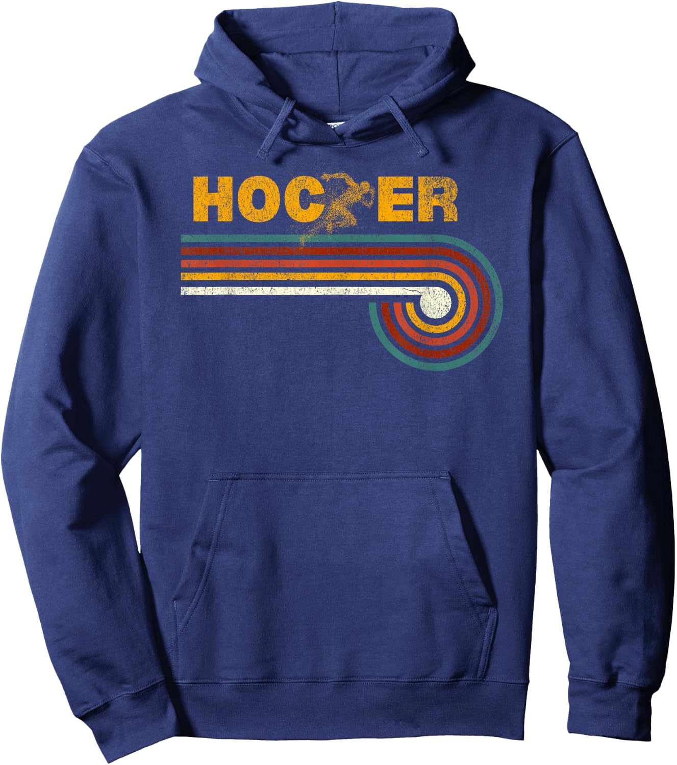 Retro Cole Hocker T Track 1,500 Race T Hoodie - Hoodie | Navy