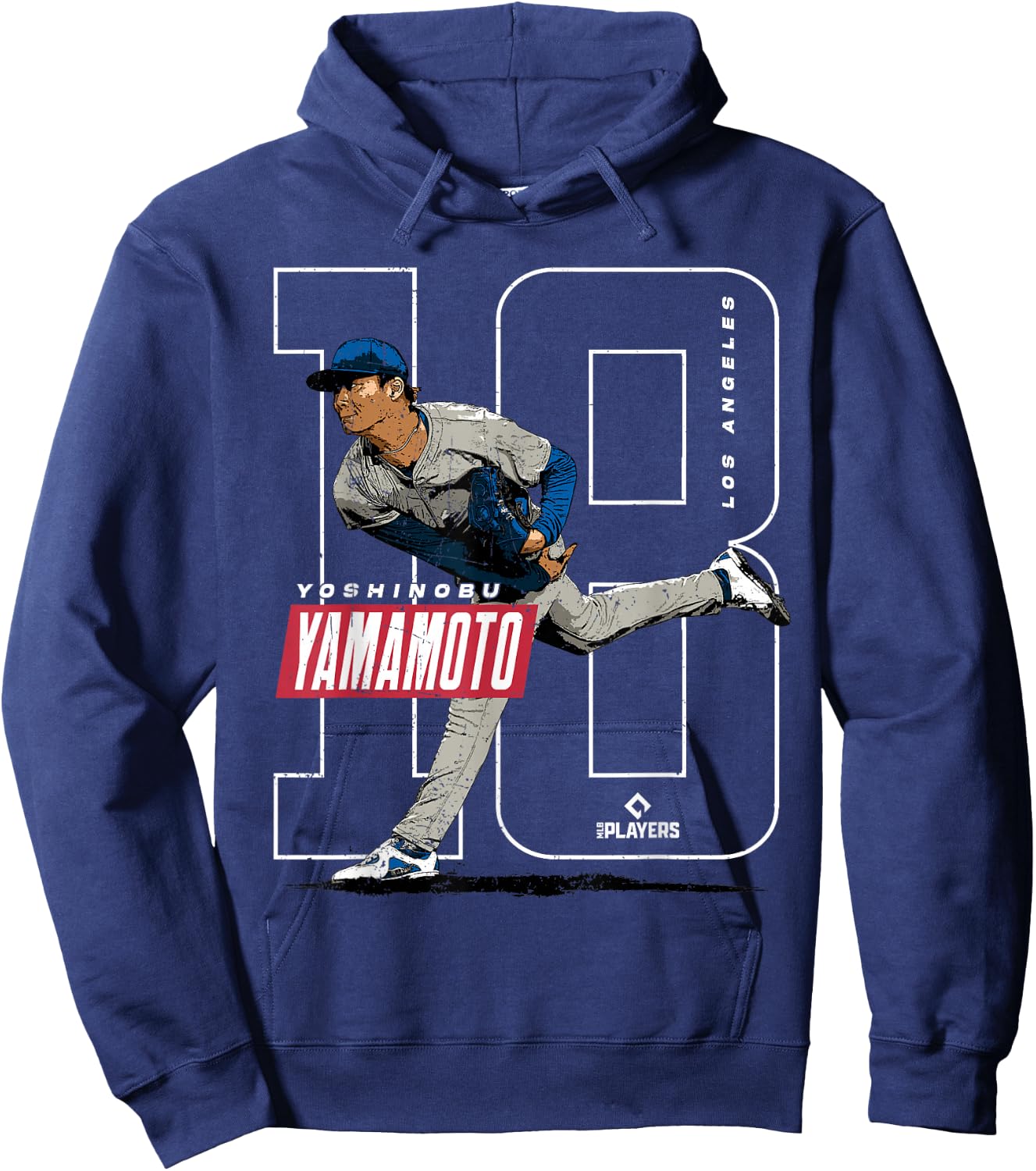 Yoshinobu Yamamoto | Baseball MLB Players | MLBYAM3005 Hoodie - Hoodie | Navy