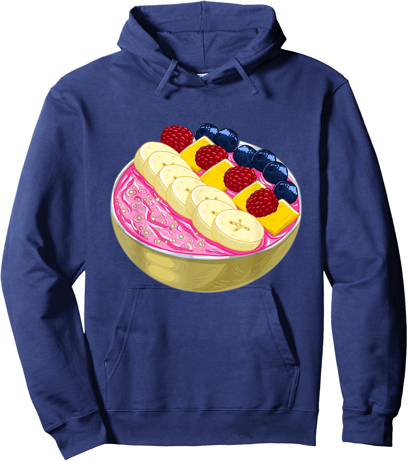 Smoothie Bowl Cute Healthy Vegan Meal Breakfast Snack Gift Hoodie - Hoodie | Navy