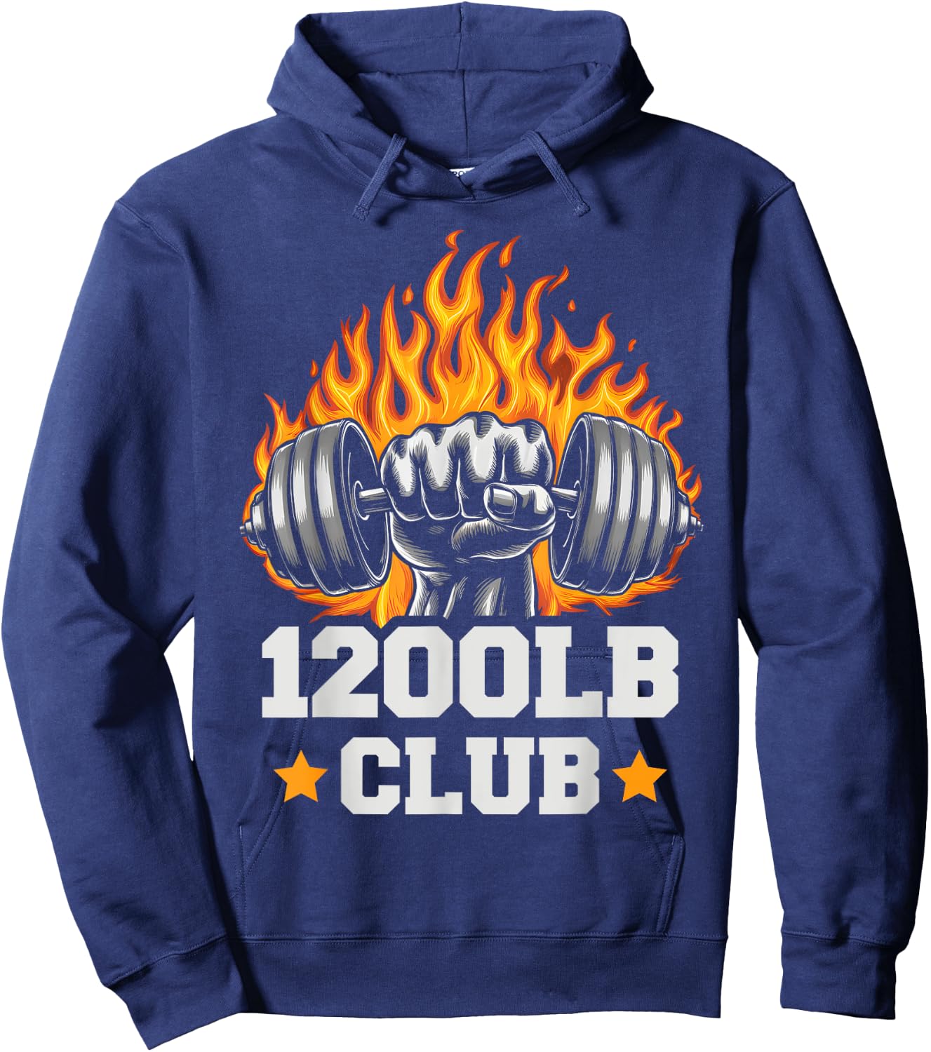 1200 Pound Club Gym Weightlifting Bodybuilders 1200 lb Club Hoodie - Hoodie | Navy