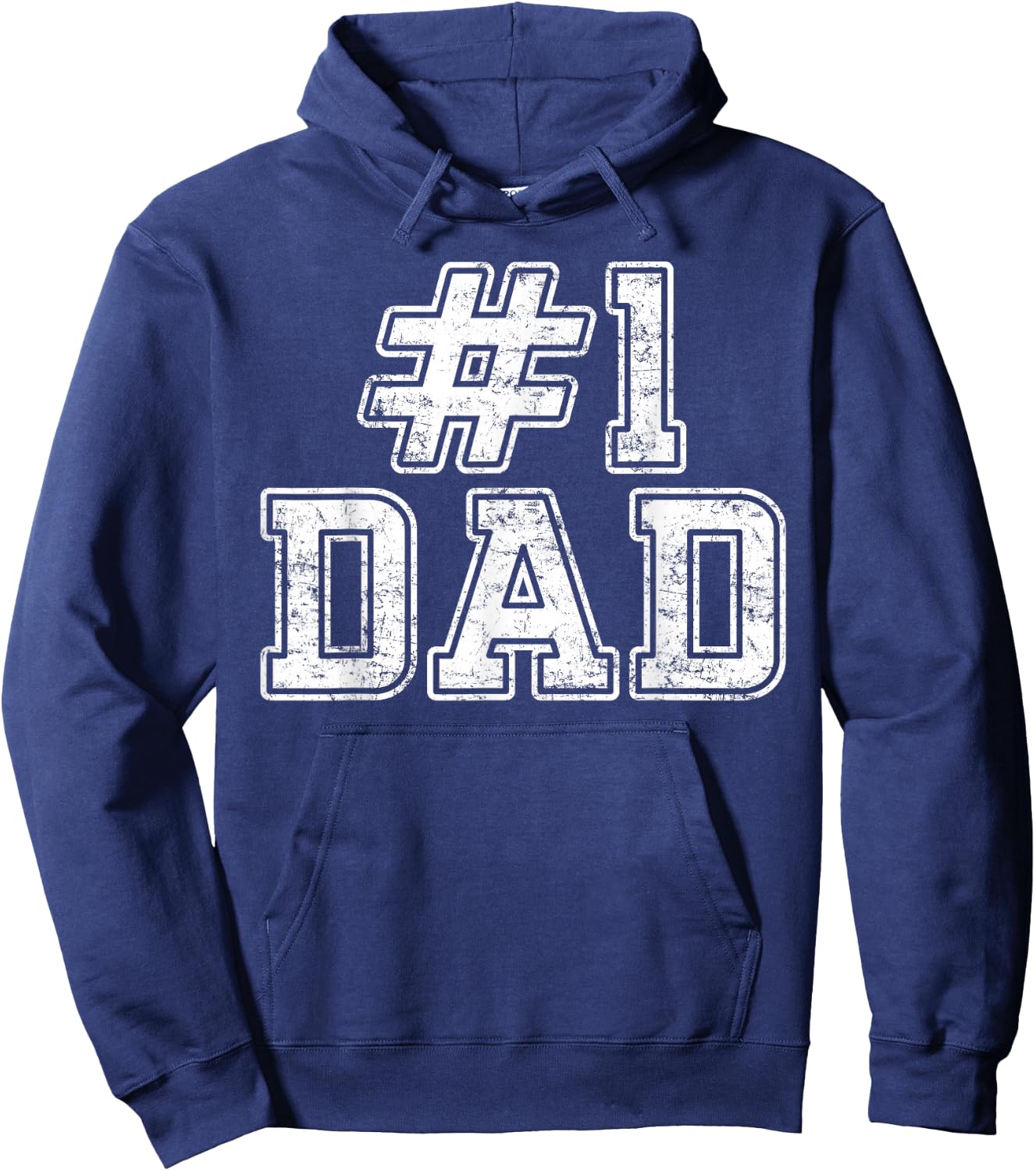#1 Dad Best Dad Fathers Day Number One Dad Hoodie - Hoodie | Navy