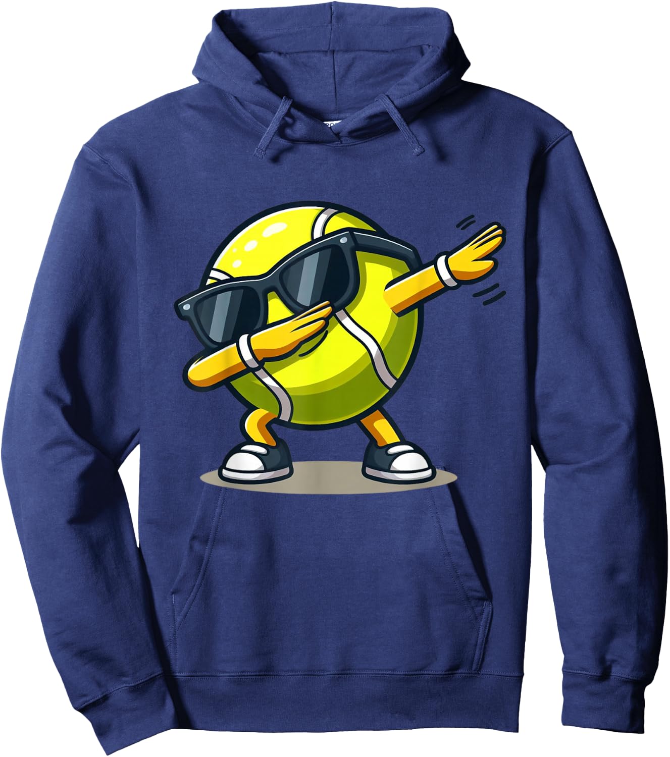 Dabbing Tennis Ball Shirt Funny Boys Men Women Sports Player Hoodie - Hoodie | Navy