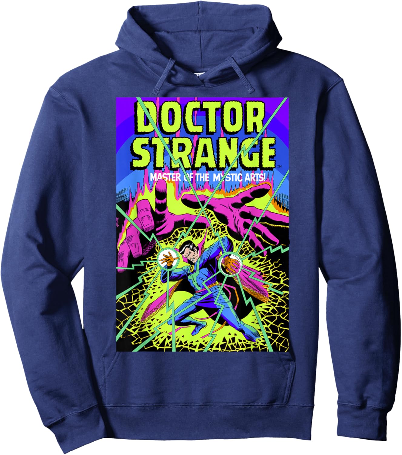 Marvel Doctor Strange Mystic Arts Neon Graphic Hoodie - Hoodie | Navy
