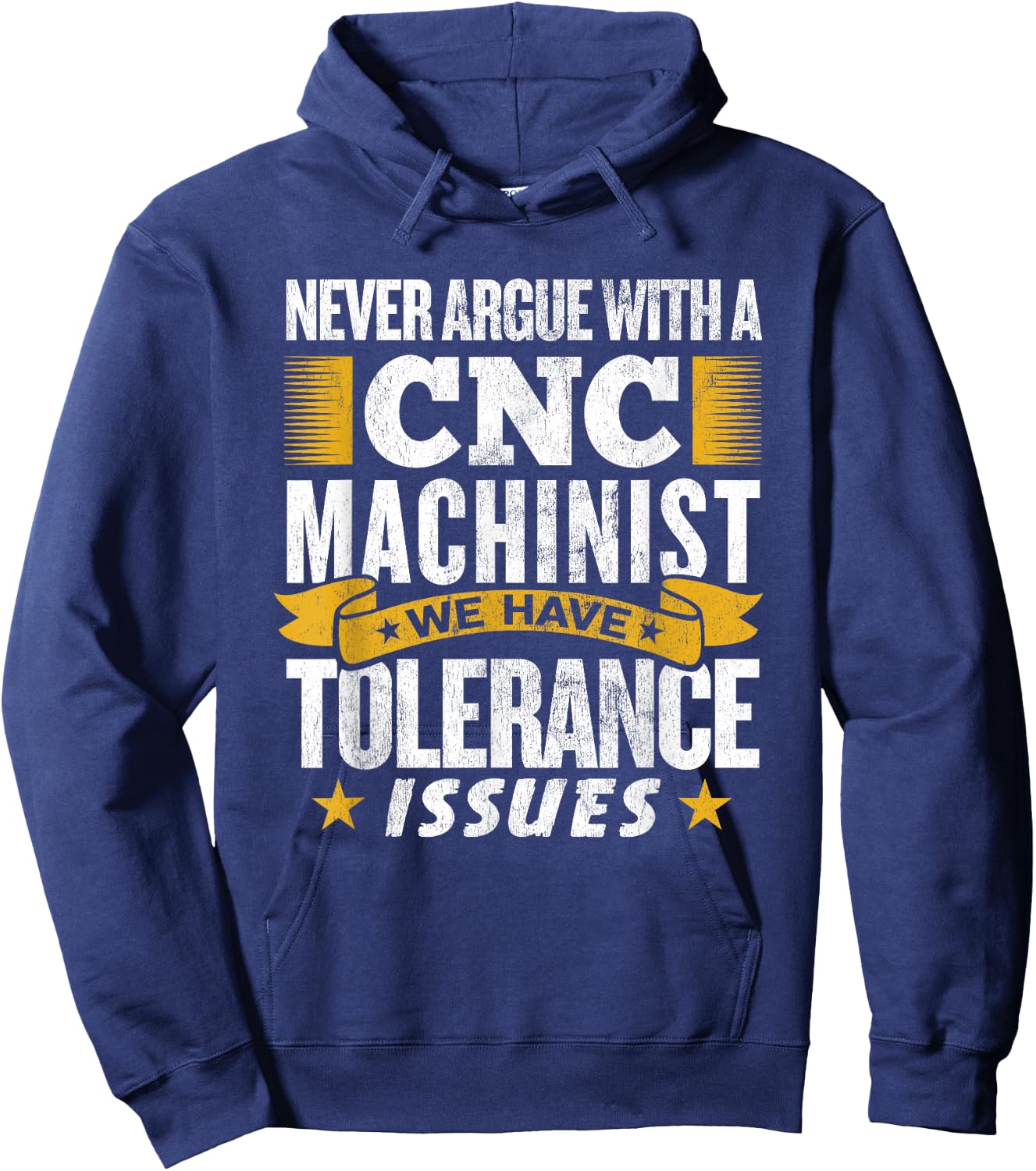 Funny CNC Metal Worker - CNC Machinist Engineer Hoodie - Hoodie | Navy