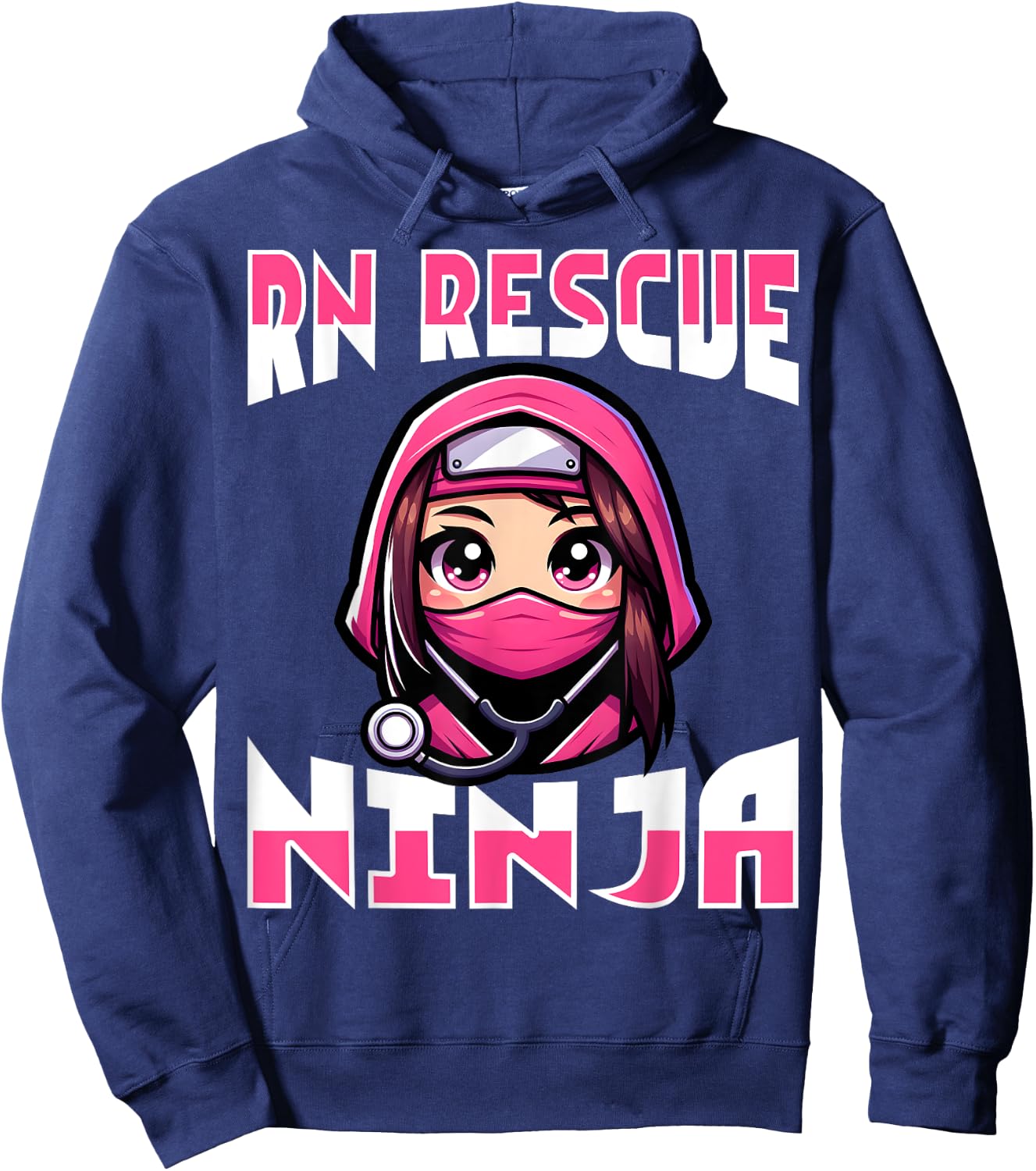 RN Rescue Ninja - Men Women Registered Nurse Nursing Gifts Hoodie - Hoodie | Navy