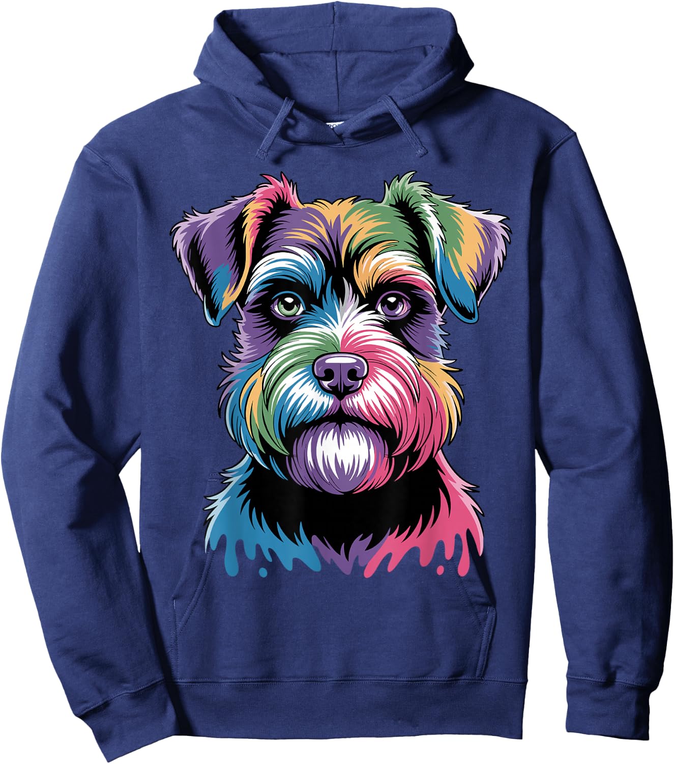 Cool Schnauzer Art Women Miniature Schnauzer Lover Hoodie - Hoodie | Navy