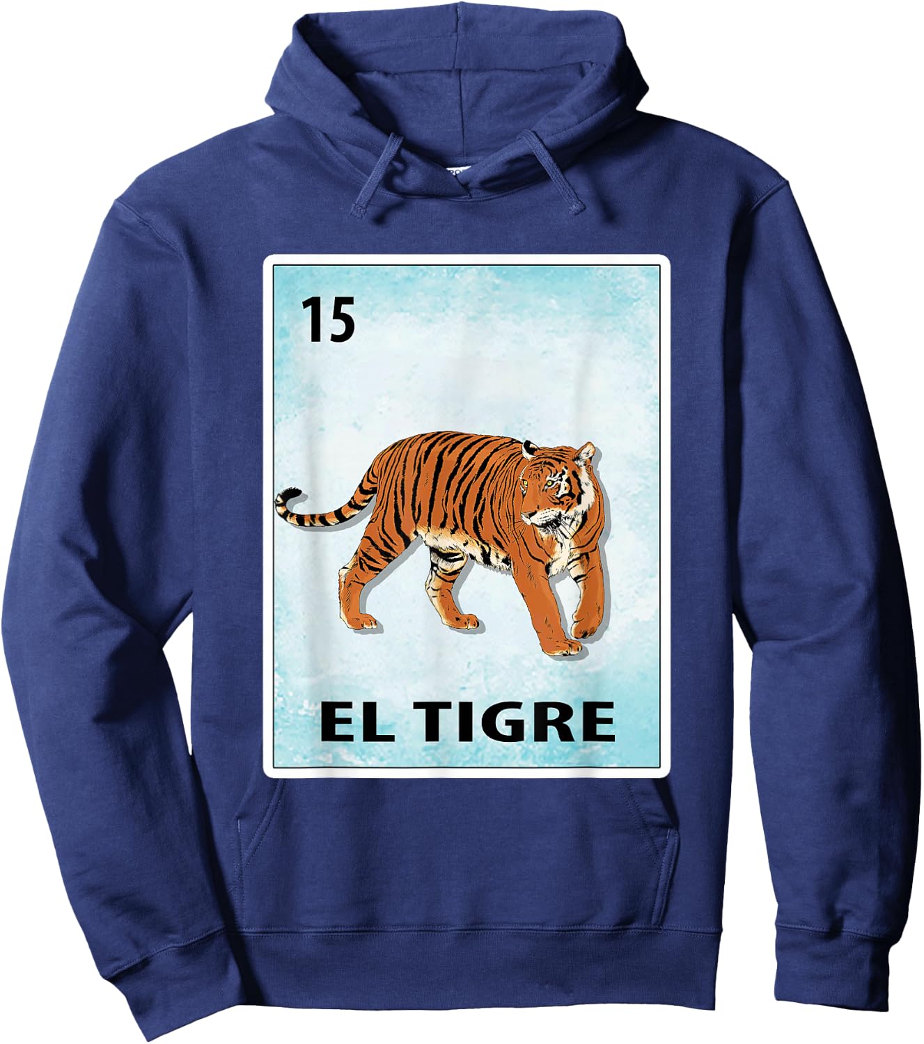 El Tigre Mexican Tiger Cards Hoodie - Hoodie | Navy