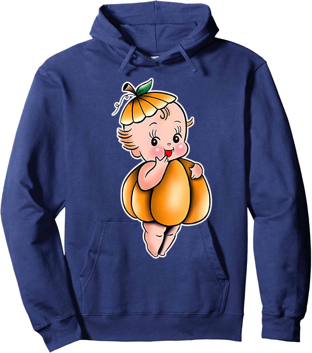 Kewpie Baby Pumpkin Hoodie - Hoodie | Navy