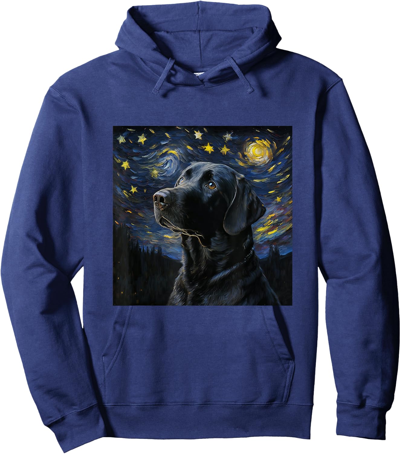 Cute Black Lab Black Labrador Retriever Puppy Dog Mom Animal Hoodie - Hoodie | Navy