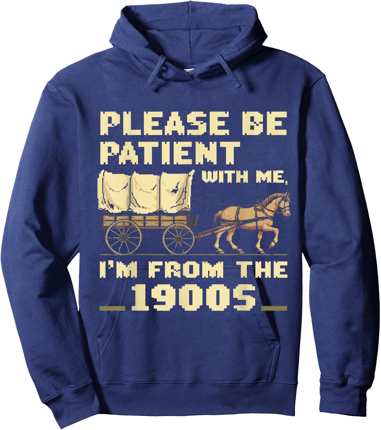 Please Be Patient With Me I'm From The 1900s Vintage Hoodie - Hoodie | Navy