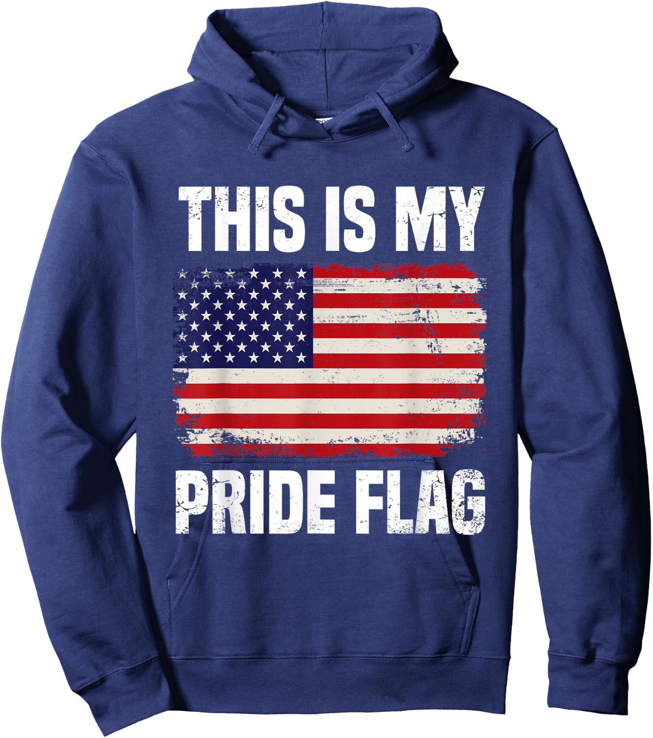 This Is My Pride Flag USA American 4th of July Hoodie - Hoodie | Navy
