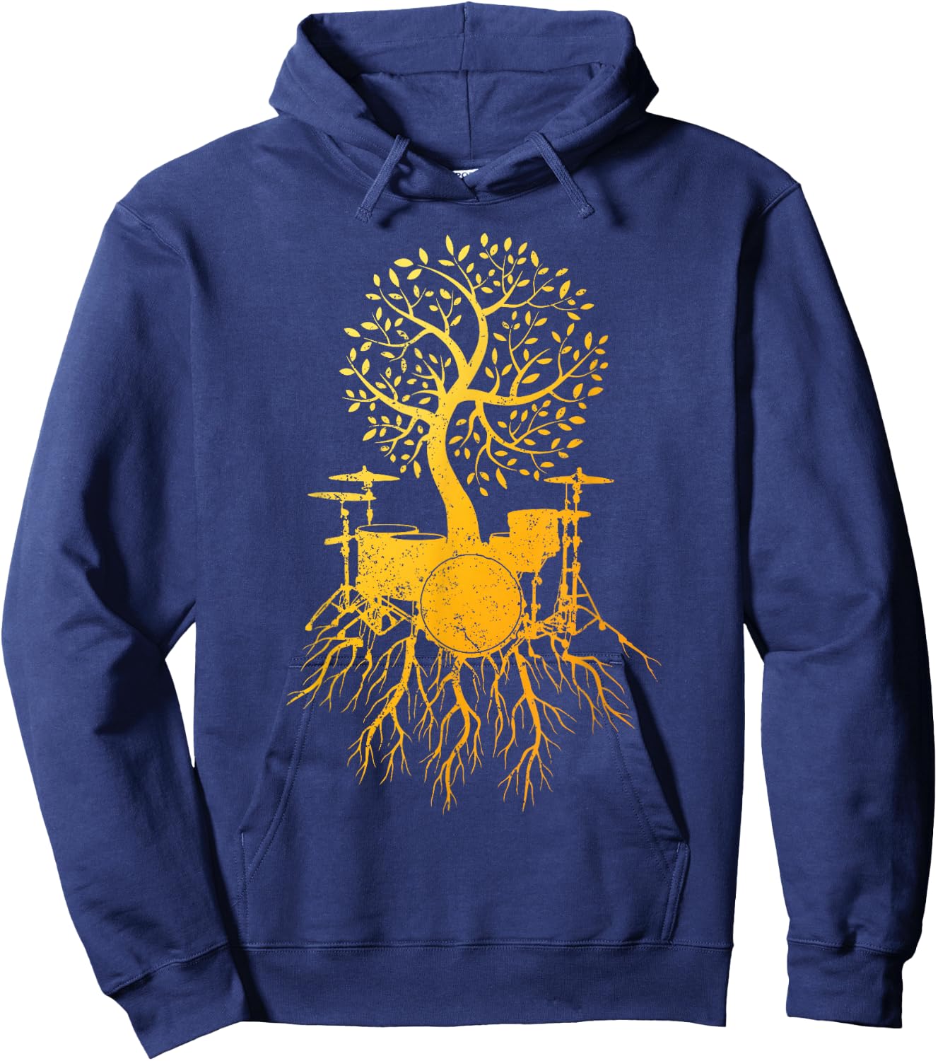 Cool Drum Set Art Women Drummer Music Drumming Lover Hoodie - Hoodie | Navy