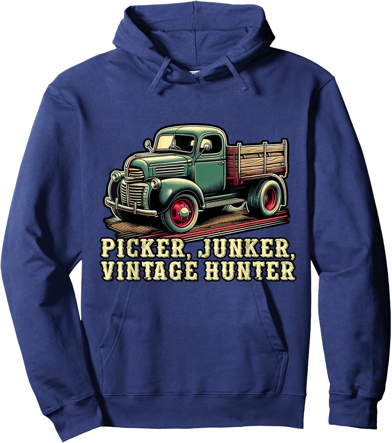 Antique Collector Antique Lover Picker Junker Vintage Hunter Hoodie - Hoodie | Navy