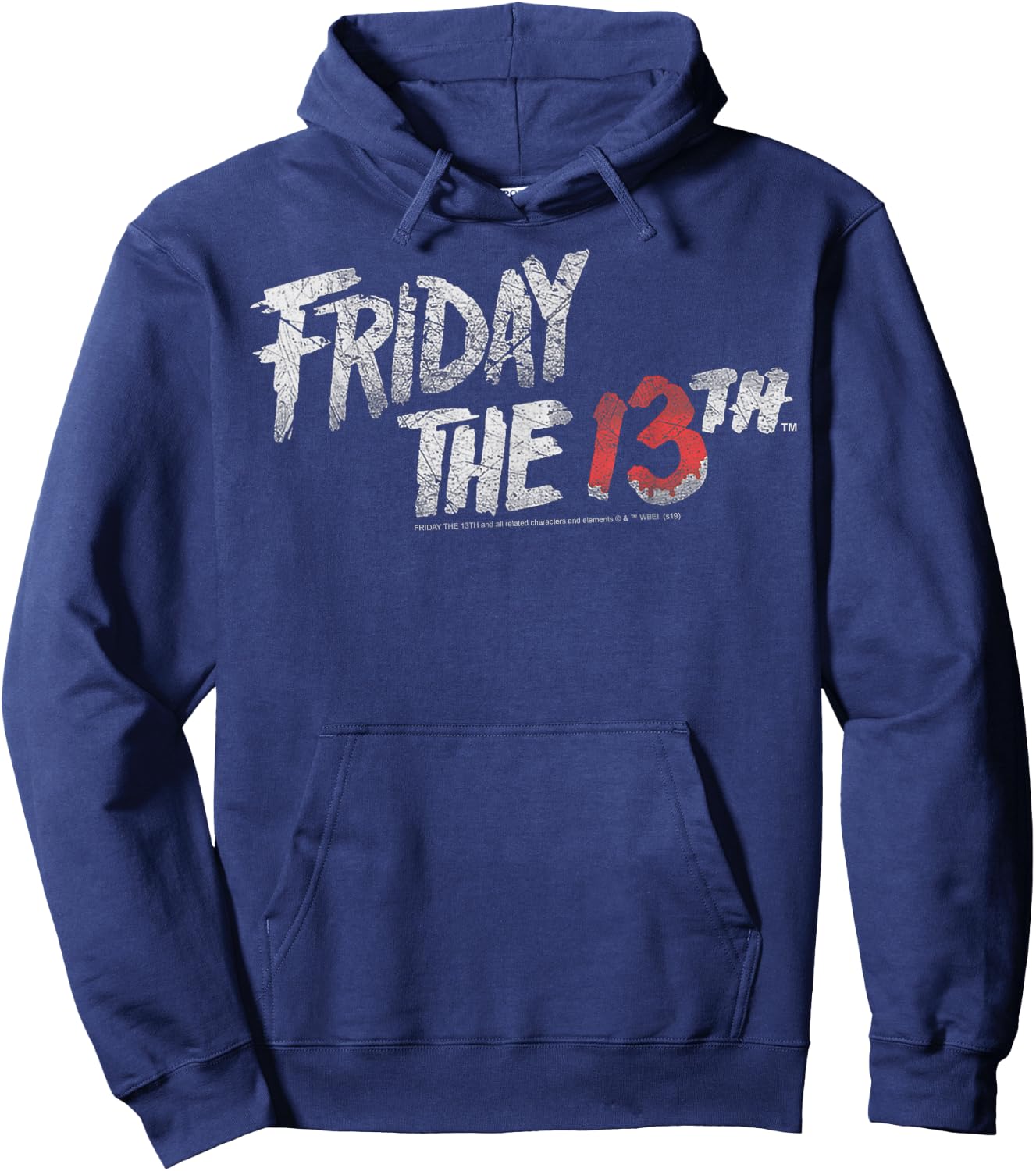 Friday The 13th Stacked Logo Hoodie - Hoodie | Navy
