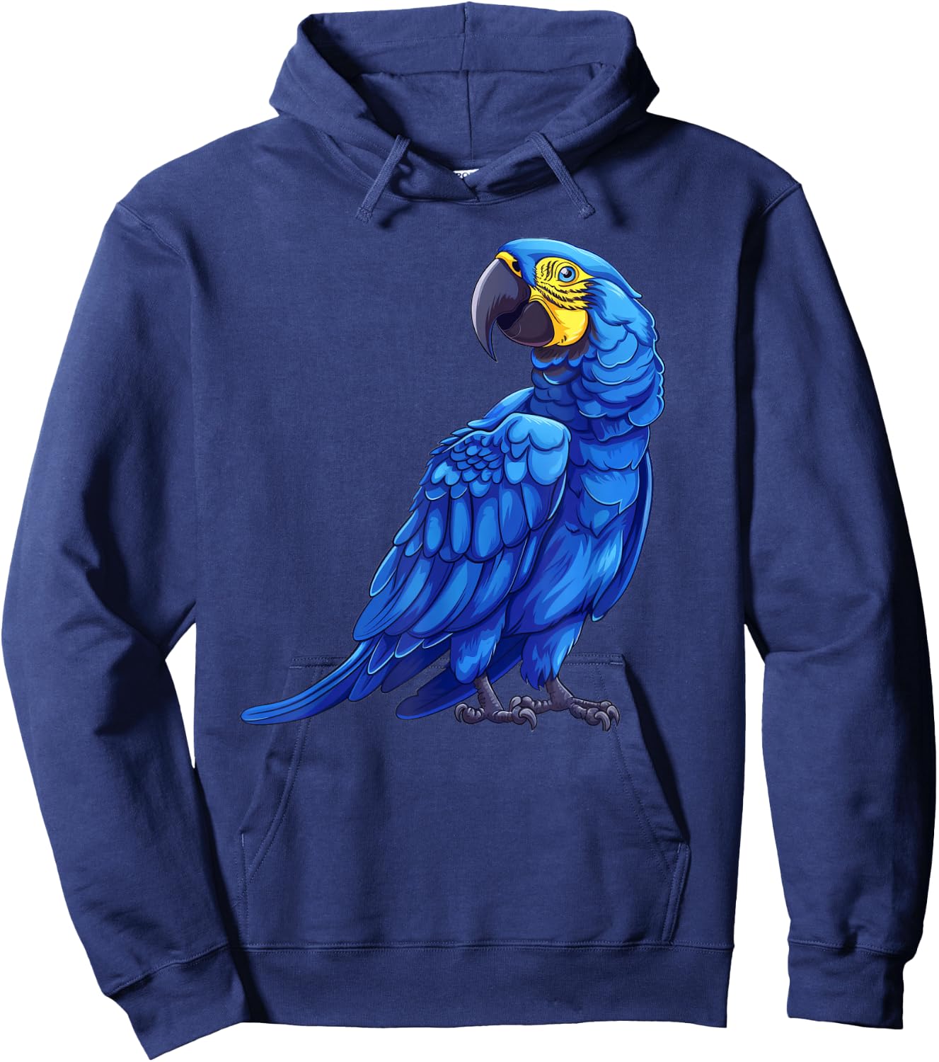 Hyacinth Macaw Funny Hoodie - Hoodie | Navy