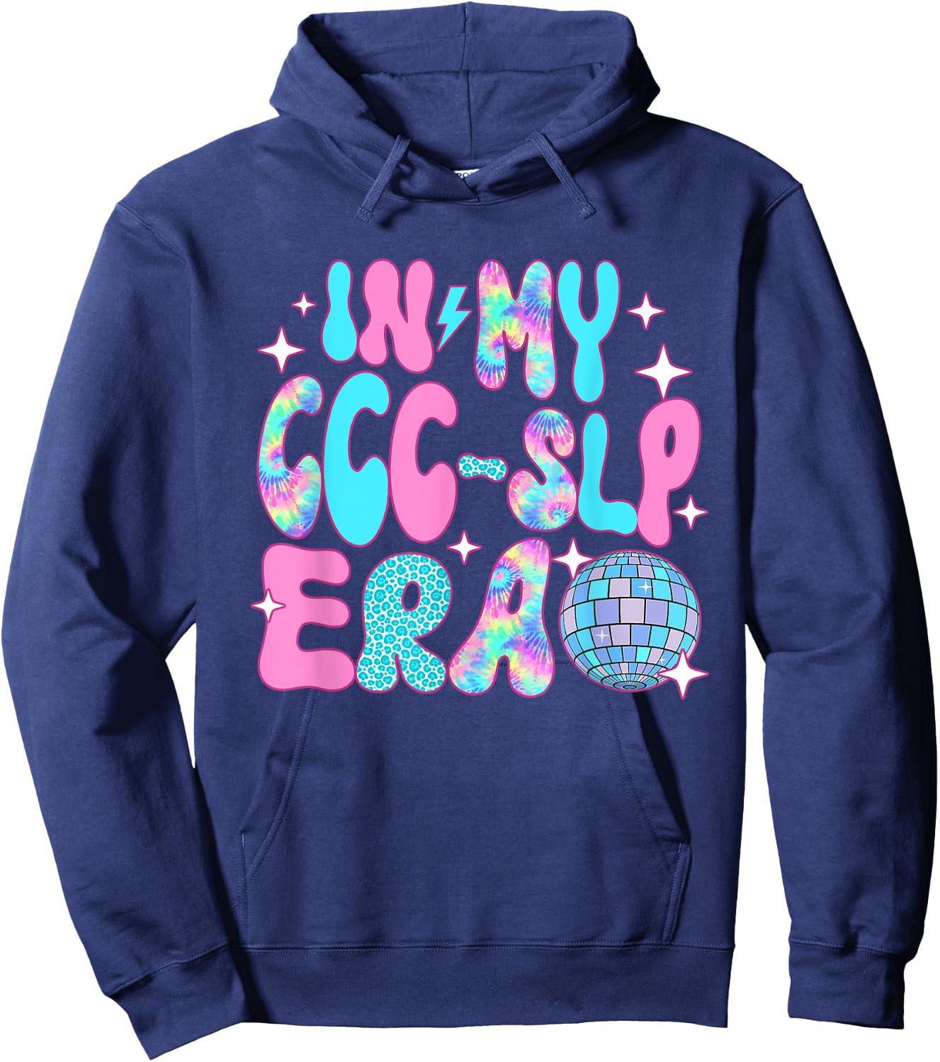 Disco In My CCC-SLP Era Hoodie - Hoodie | Navy