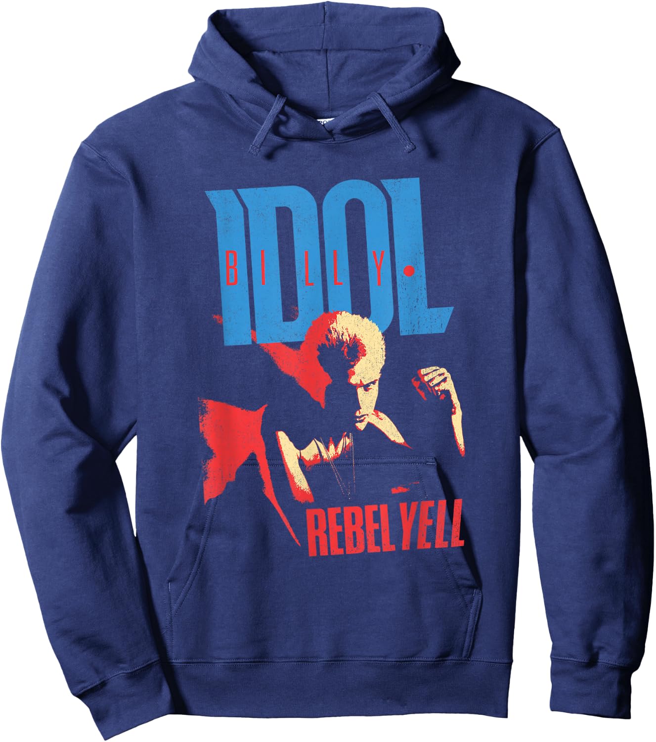 Billy Idol - Rebel Yell Tracklist Hoodie - Hoodie | Navy