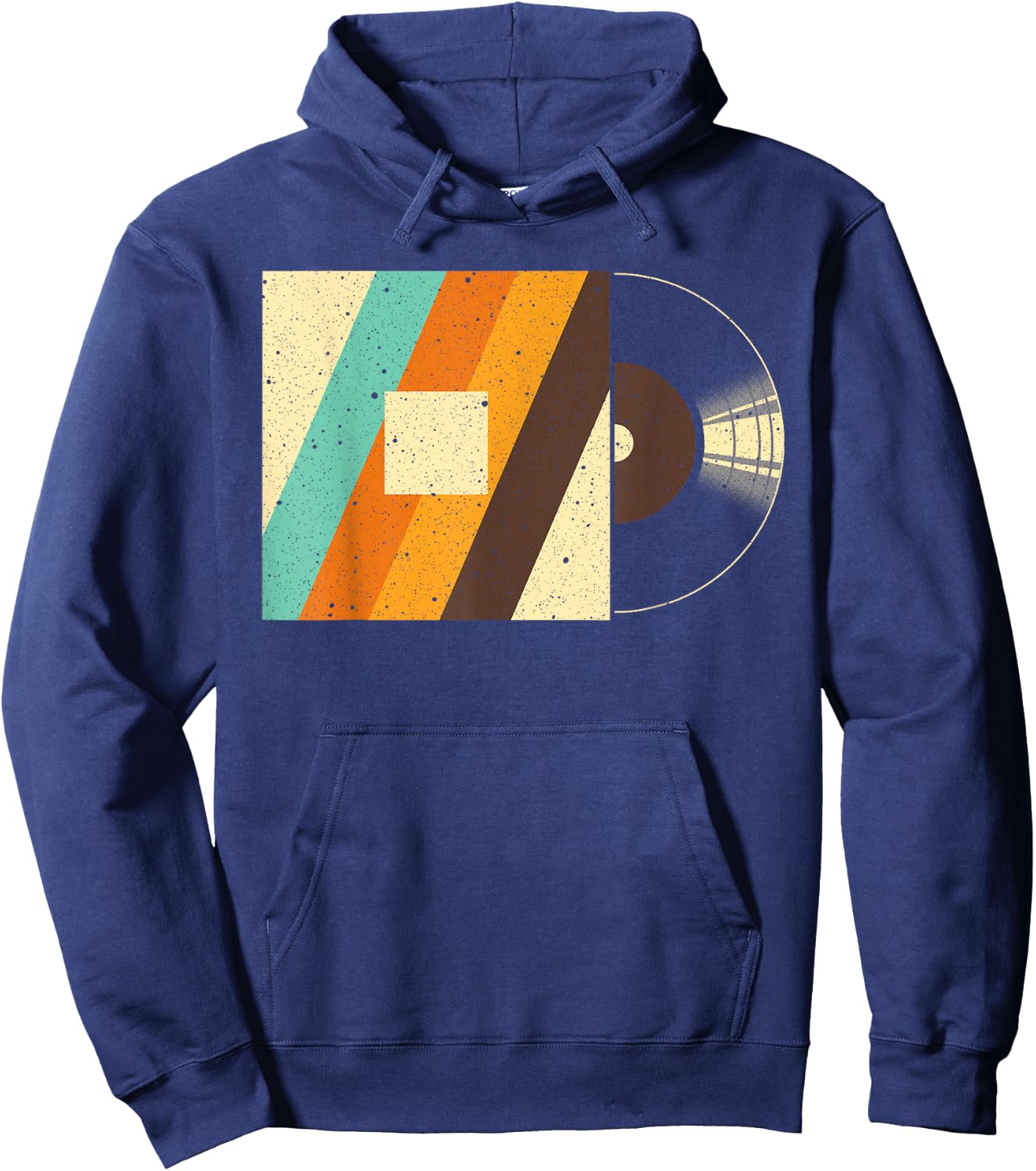 Cool Vinyl Record Women Record Lover Jazz Turntable Hoodie - Hoodie | Navy