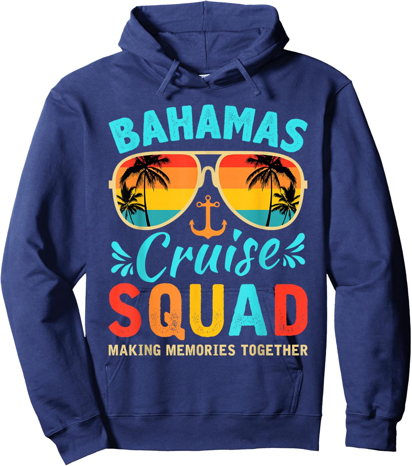 Bahamas Vacation 2026 Squad Family Friends Matching Group Hoodie - Hoodie | Navy
