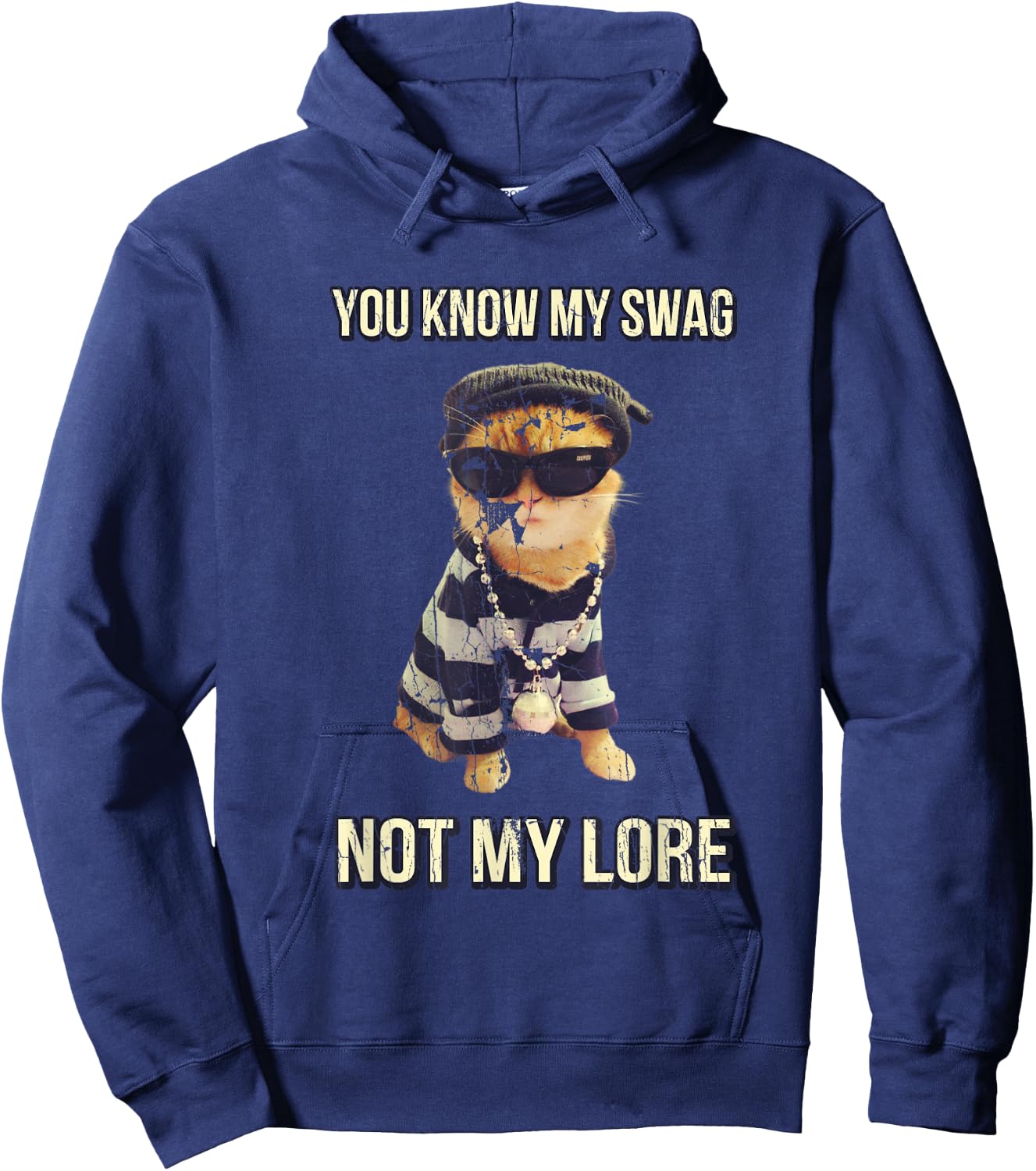 You Know My Swag Not My Lore Cat Swag Funny Women Hoodie - Hoodie | Navy