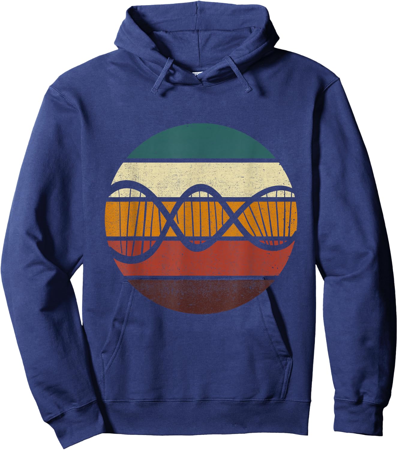 Biochemist Retro DNA Vintage Biochemistry Microbiologist Hoodie - Hoodie | Navy