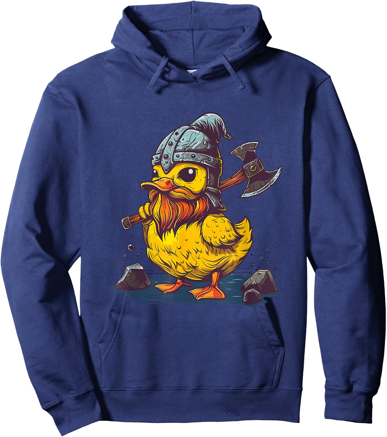 Rubber Duckie Rubber Duck Viking Duck Funny Rubber Duck Hoodie - Hoodie | Navy