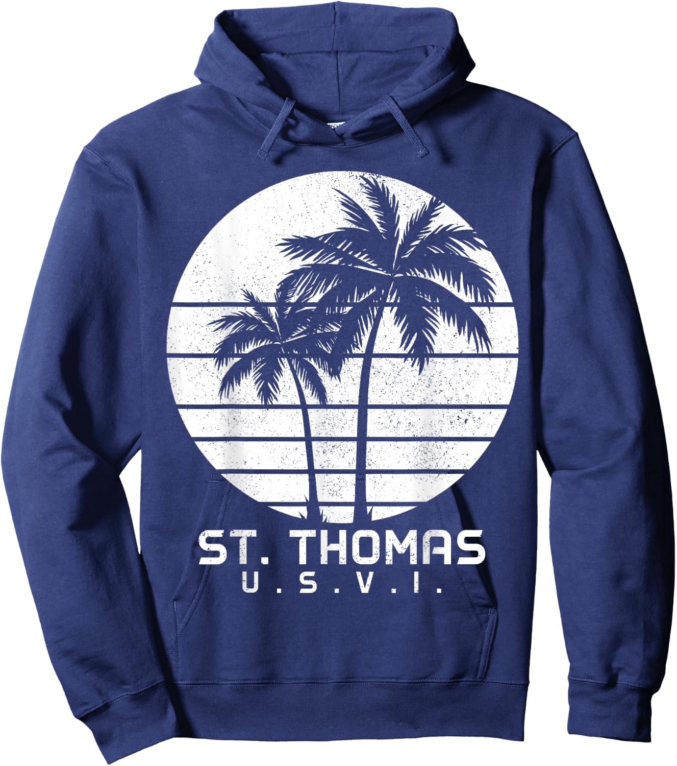 St. Thomas US Virgin Islands Pride Vacation USVI Vintage Hoodie - Hoodie | Navy
