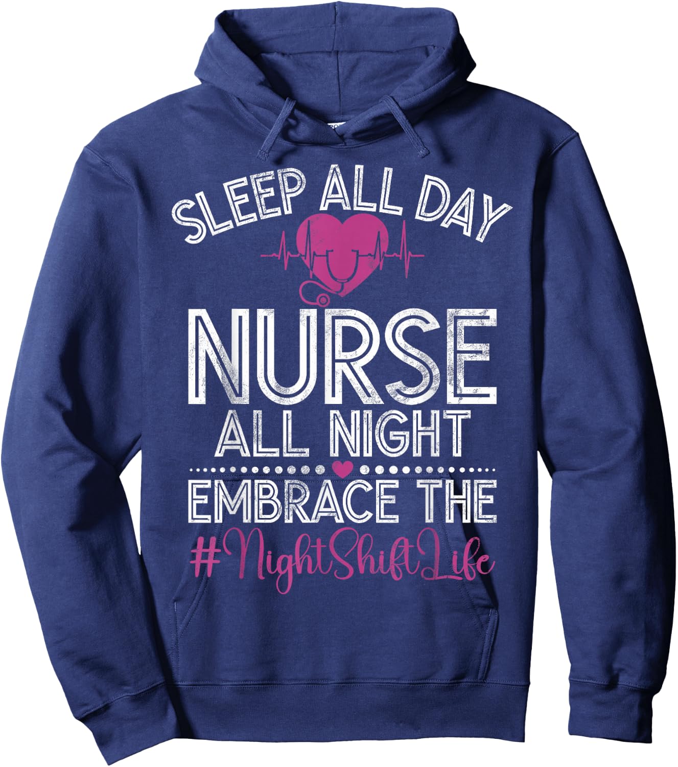 Night Shift Nurse Night Shift Nurses Hoodie - Hoodie | Navy