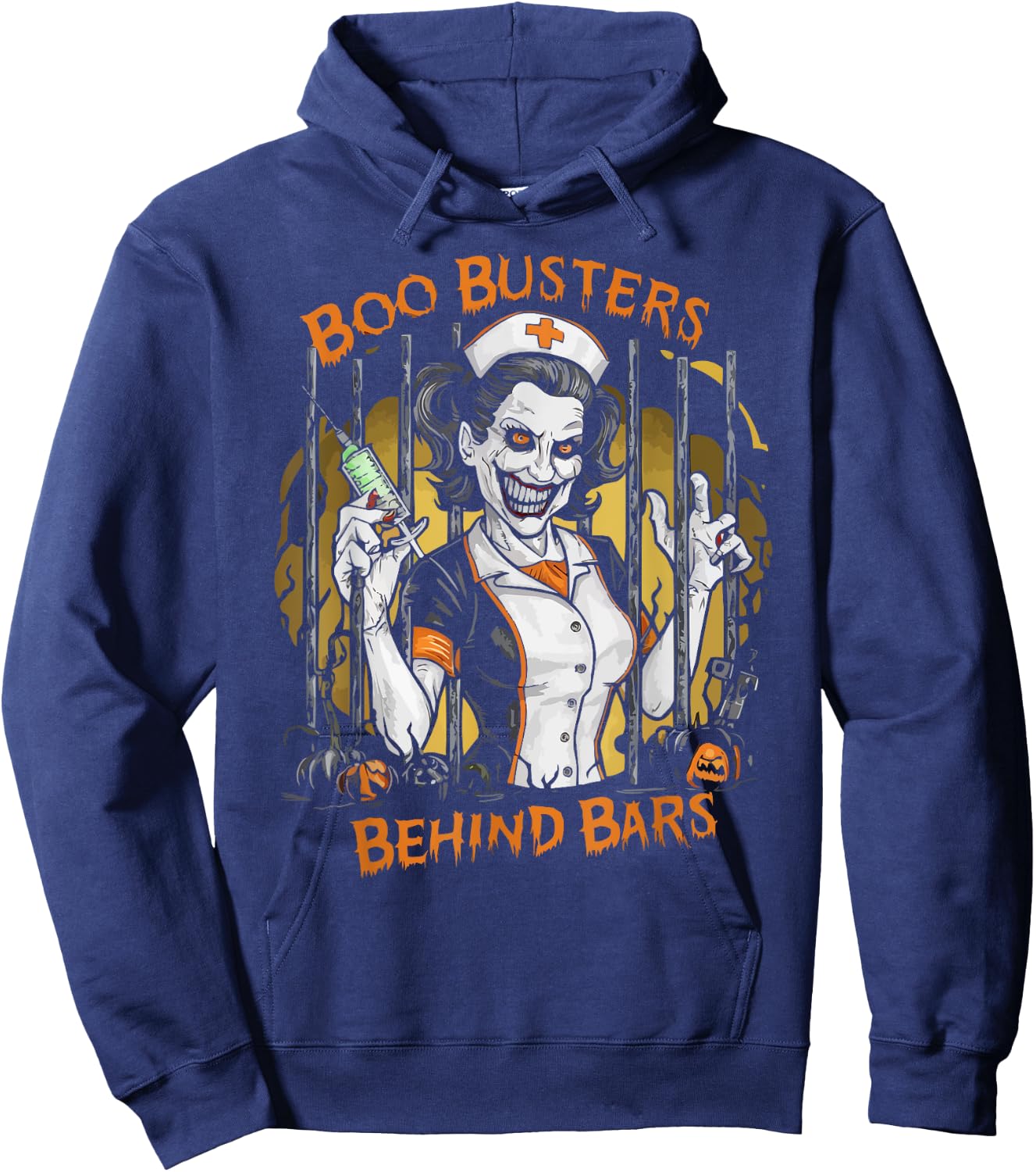 Correctional Nurse Halloween Spooky Nursing Trick Or Treat Hoodie - Hoodie | Navy