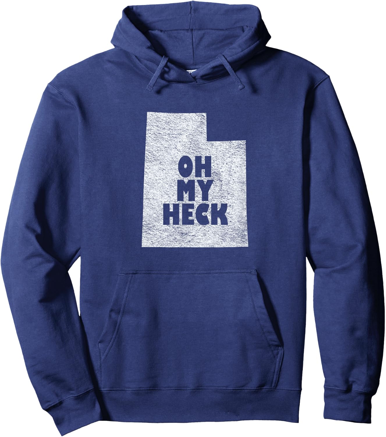 Funny Utah Oh My Heck Swear Design Hoodie - Hoodie | Navy