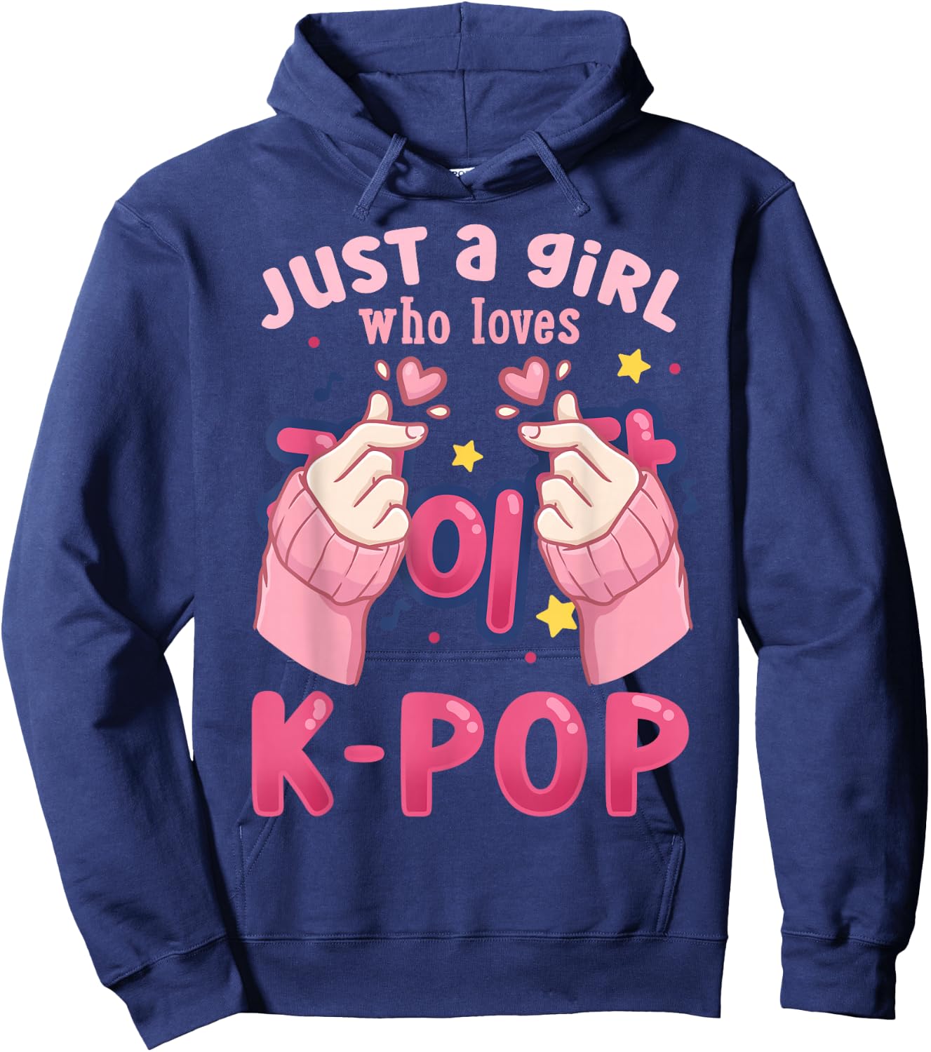 K-Pop Just a Girl Who Loves K-Pop Hoodie - Hoodie | Navy