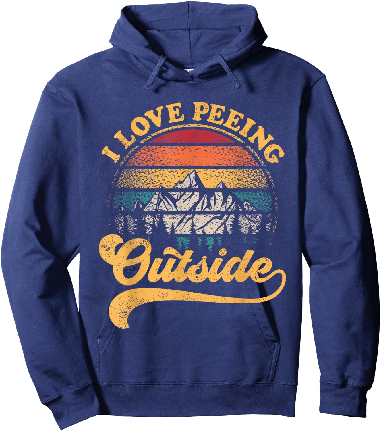 Funny Hiking Camping Hoodie - Hoodie | Navy