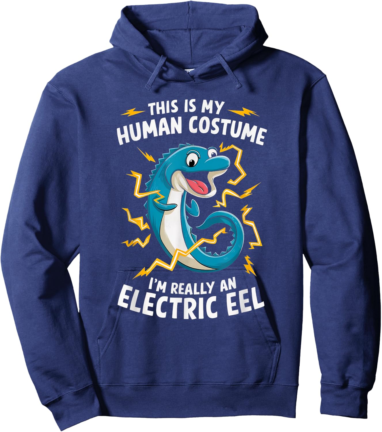 This Is My Human Costume I'm Really An Electric Eel Hoodie - Hoodie | Navy