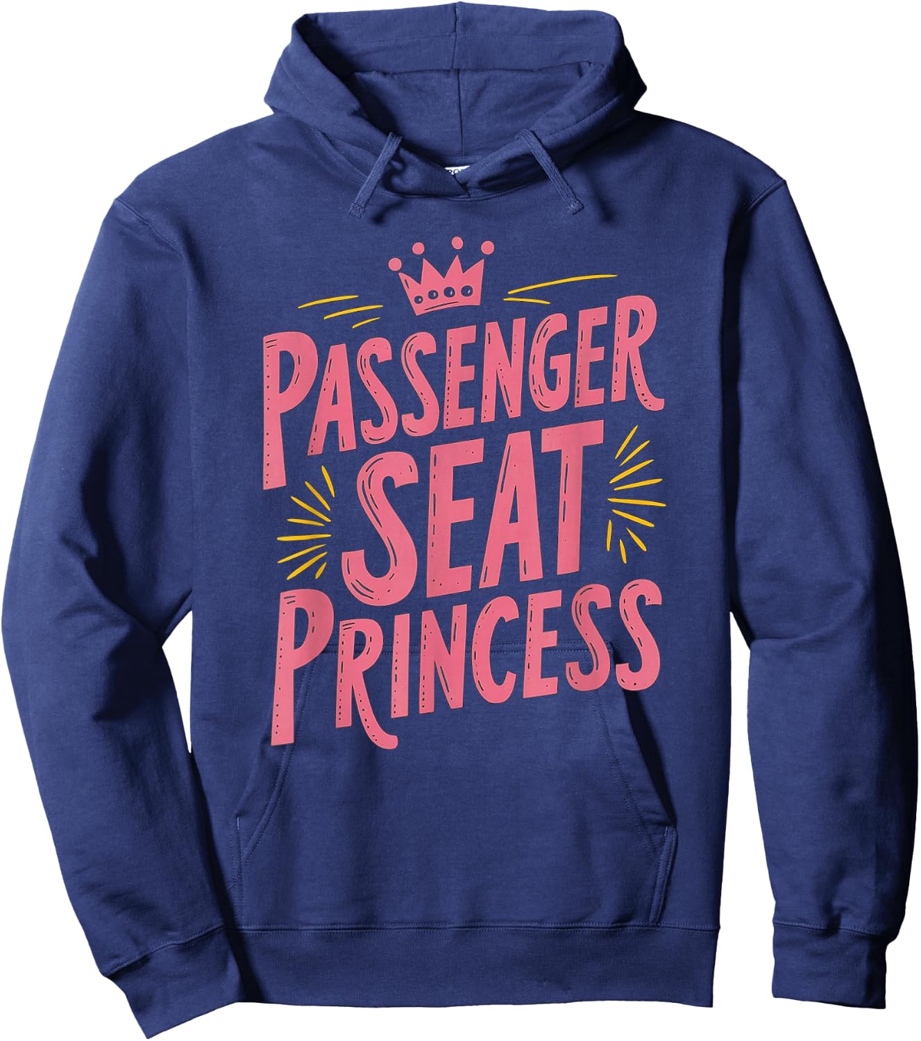 Passenger Seat Princess Funny Girls Trip Summer Copilot Hoodie - Hoodie | Navy