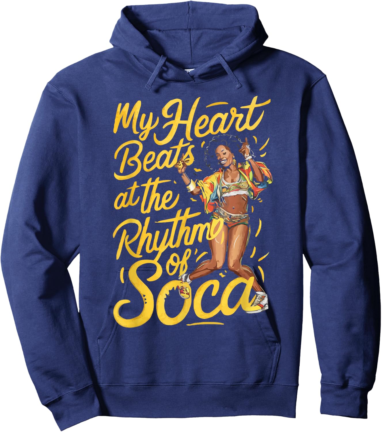 Soca Dancing Trinidad And Tobago Dancer Soca Music Hoodie - Hoodie | Navy