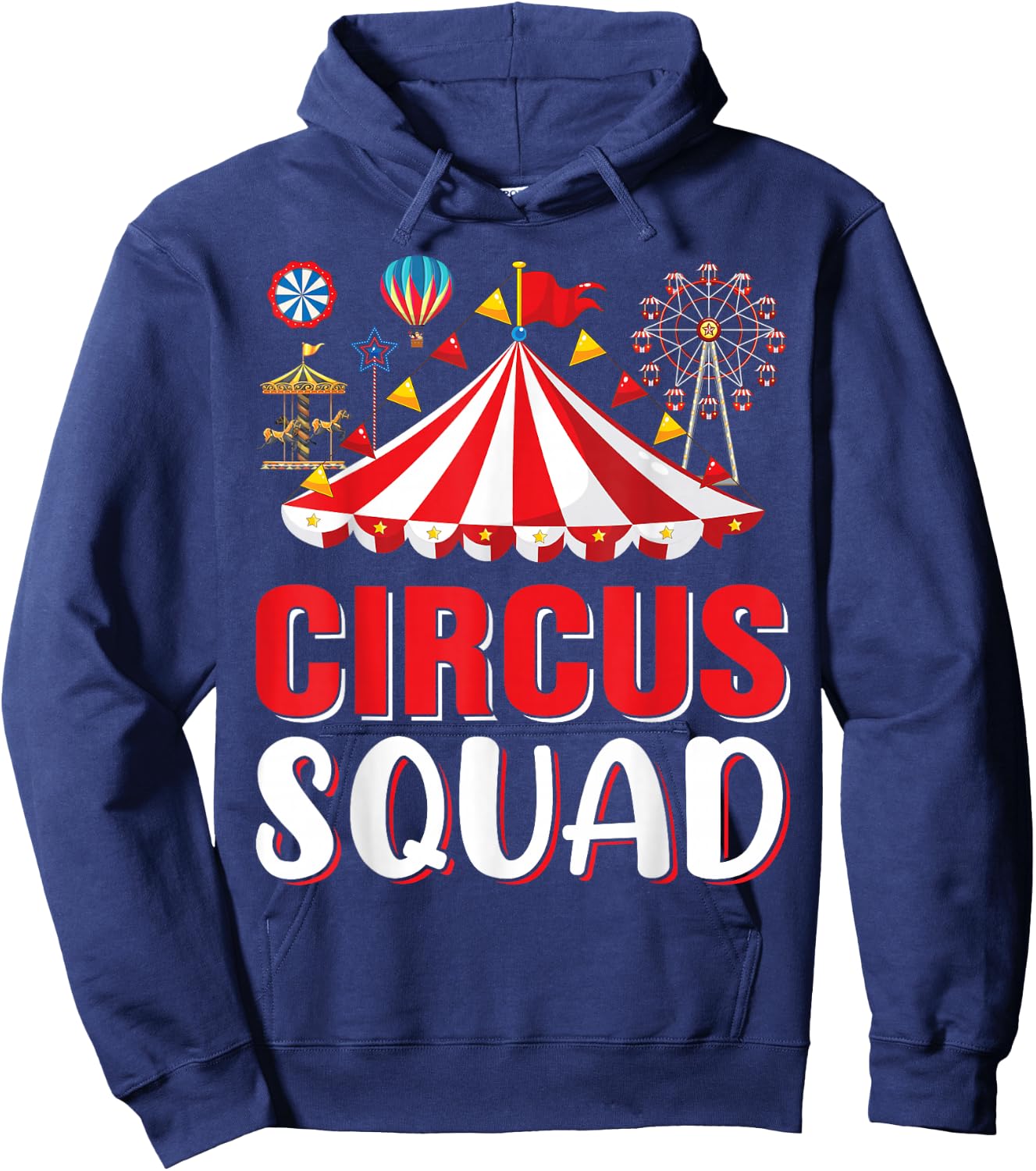 Circus Squad - Funny Circus Themed Birthday Party Costume Hoodie - Hoodie | Navy
