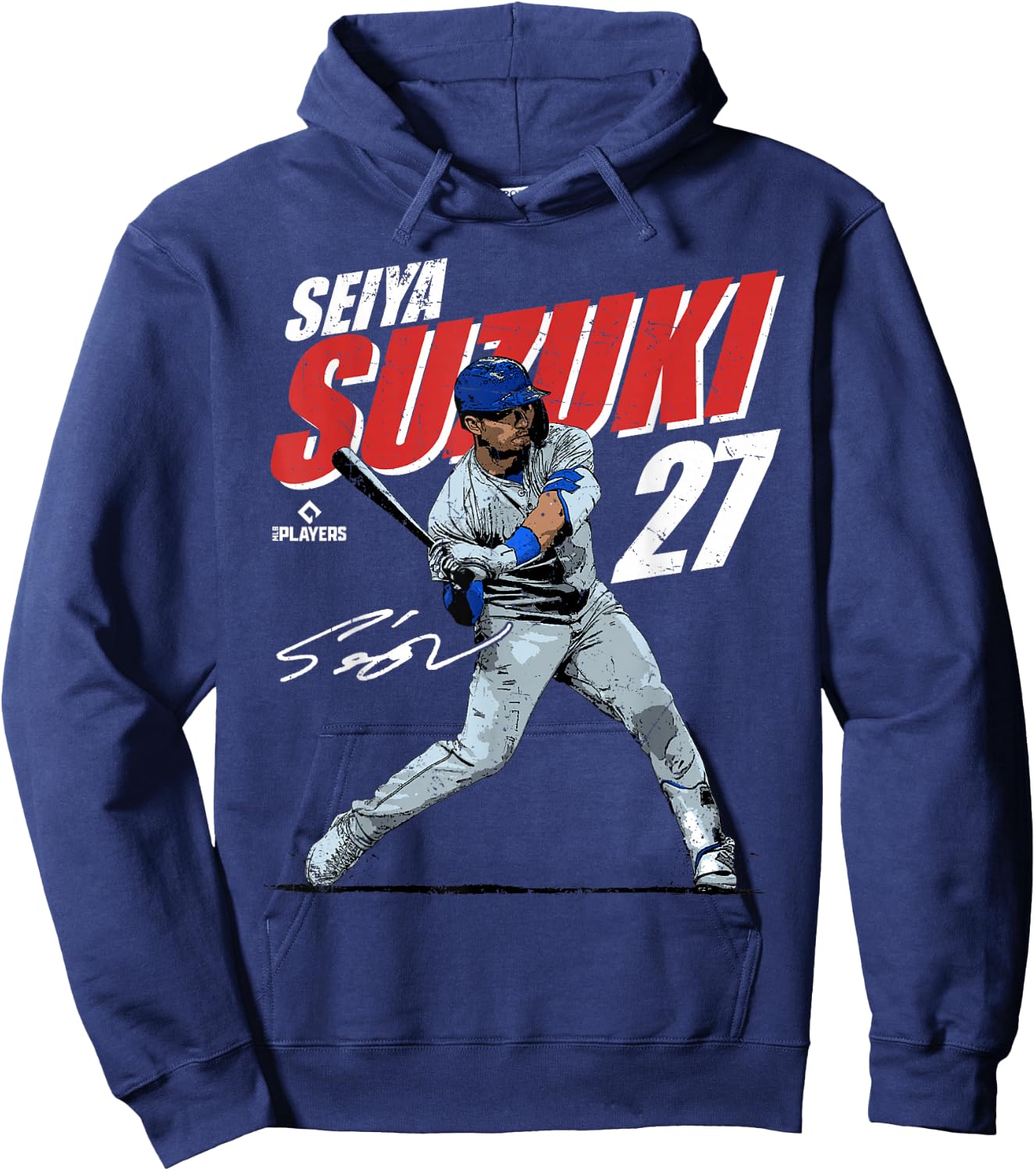 Seiya Suzuki | Chicago Baseball Players | MLBSSI3001 Hoodie - Hoodie | Navy