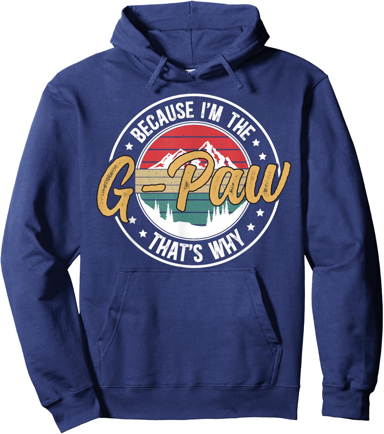 I'm The G-Paw Grandpa Funny G-Paw Grandfather Hoodie - Hoodie | Navy
