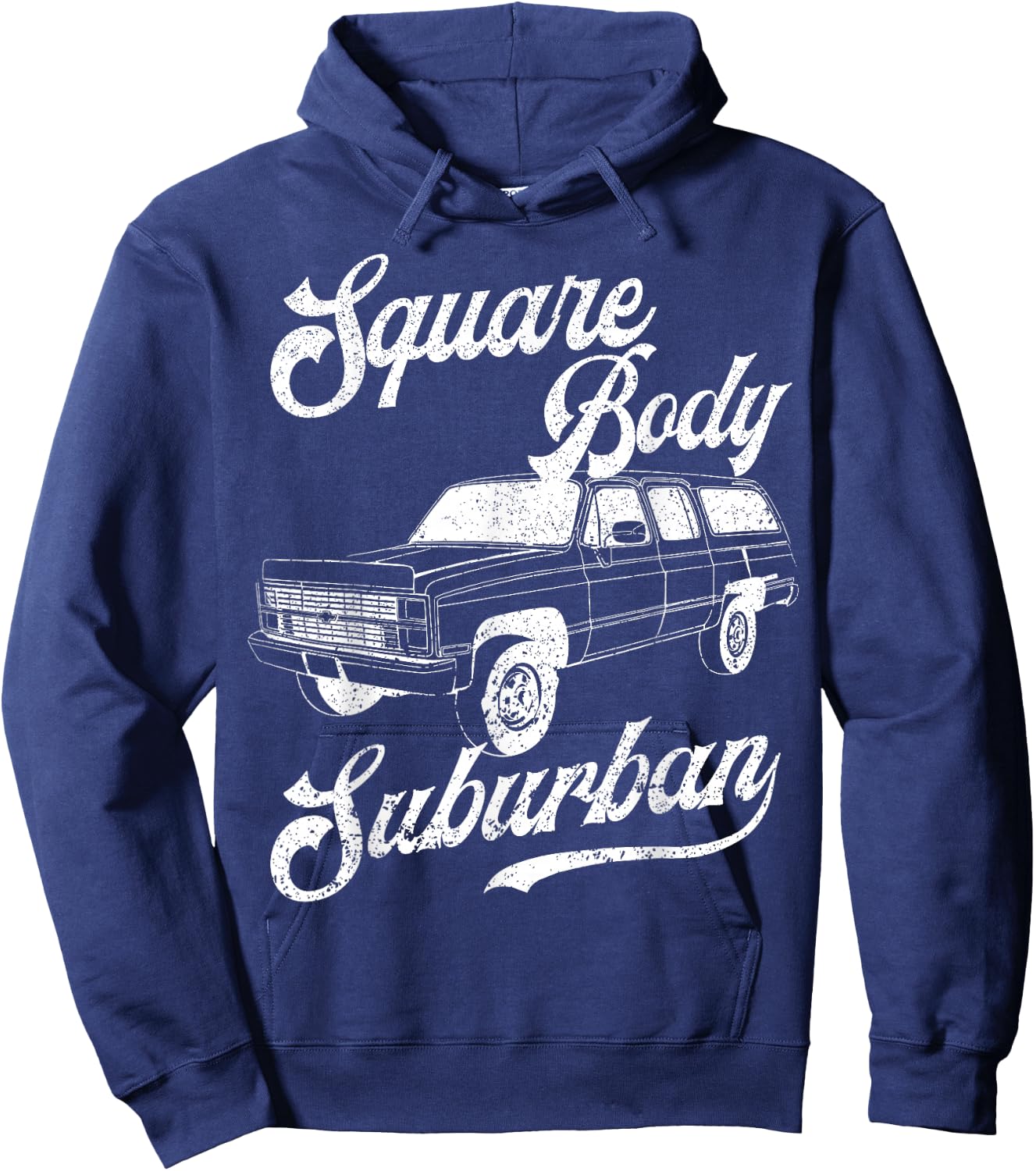 Squarebody Life Classic Pickup Square Body Suburban Truck Hoodie - Hoodie | Navy